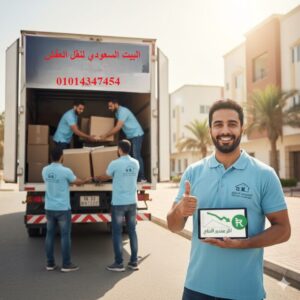 أرخص شركة نقل عفش بجدة، عمال البيت السعودي يحملون كراتين في دينا نقل عفش